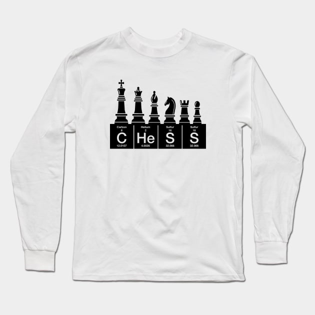 Chess sets periodic table elements Long Sleeve T-Shirt by Wakzs3Arts